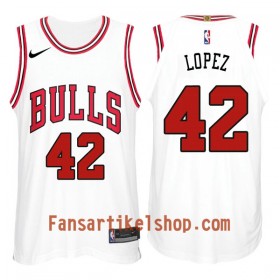 NBA Chicago Bulls Trikot Robin Lopez 42 Nike 2017-18 Weiß Swingman - Herren